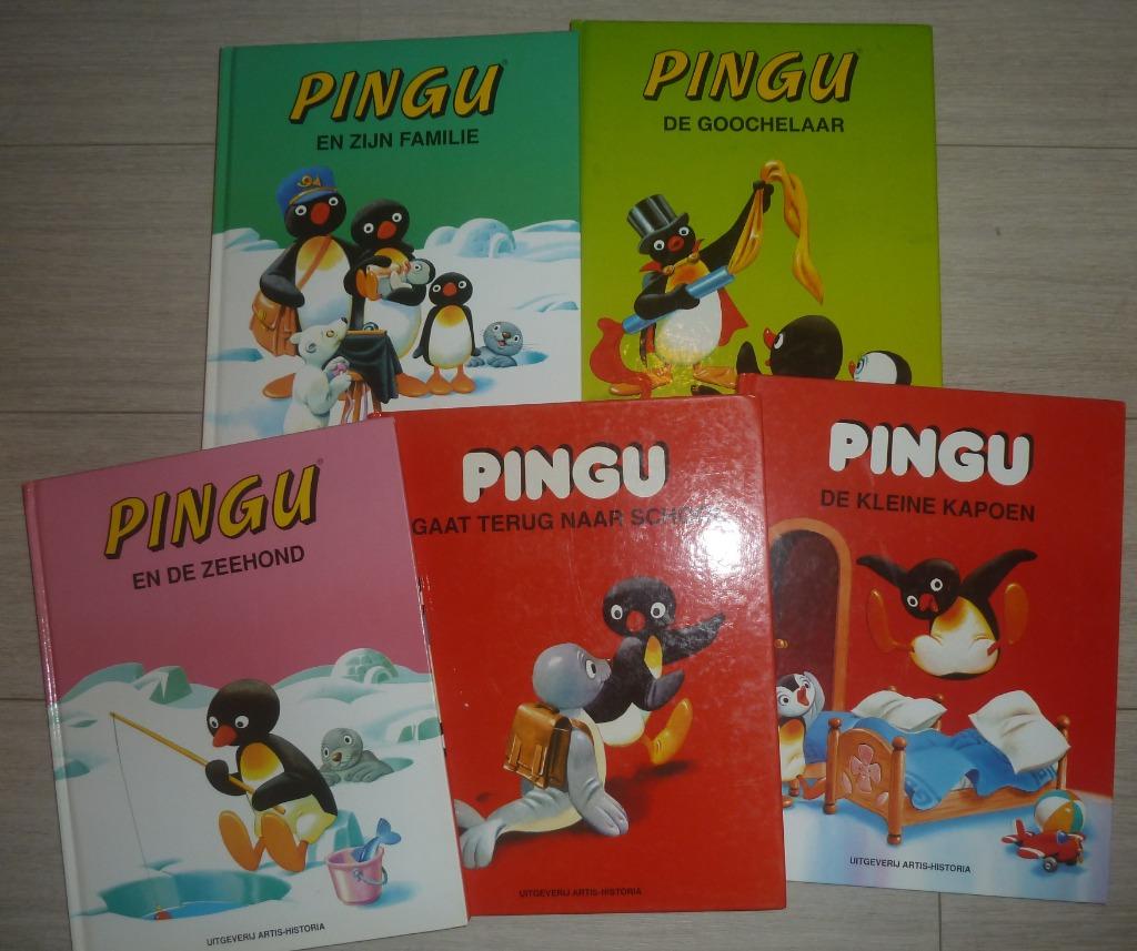 Pingu €15/ 5 boeken, Garçon ou Fille, Fiction général, Enlèvement, Utilisé
