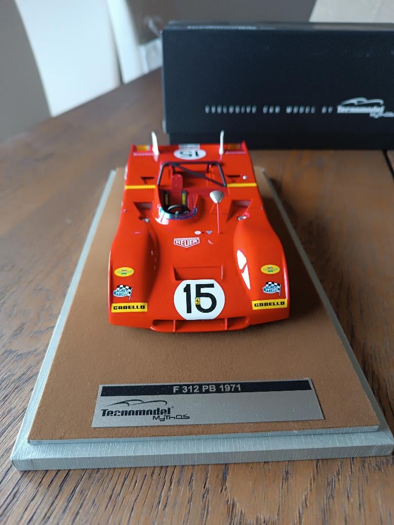 Ferrari 312 PB #15 TECNOMODEL 1:18, Hobby & Loisirs créatifs, Voitures miniatures | 1:18, Comme neuf, Voiture, Autres marques