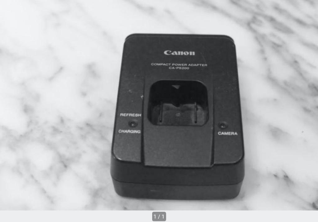 Canon power adapter CA-PS200 en batterijlader, Ophalen of Verzenden, Gebruikt