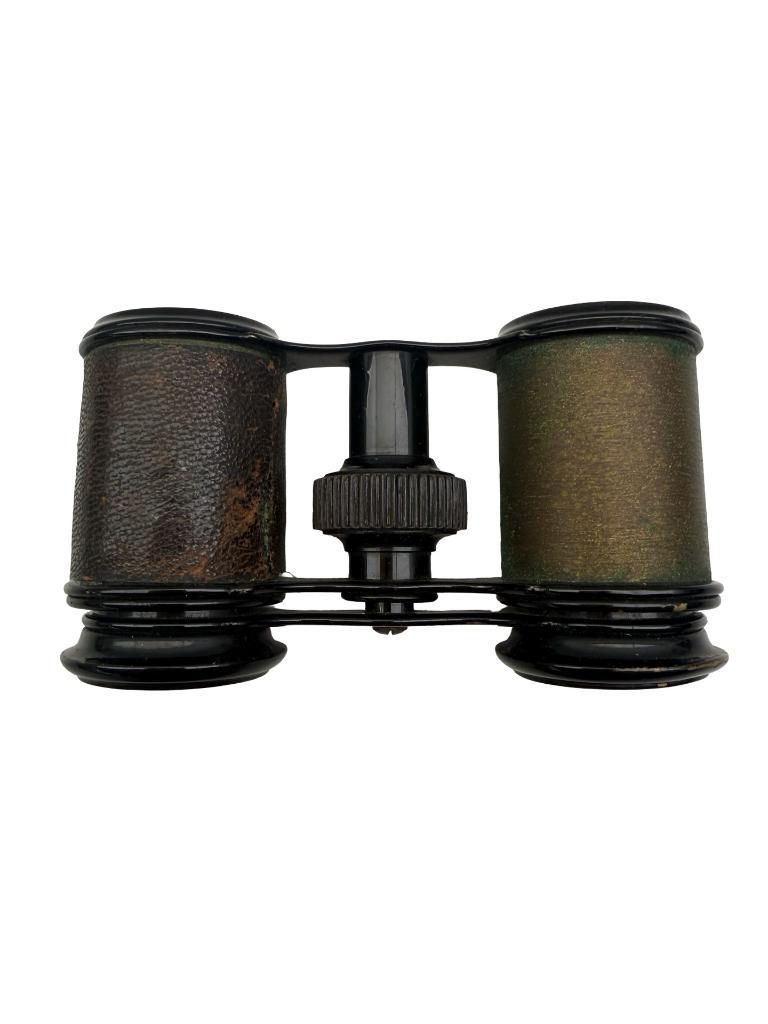 Jumelles anciennes A. Rebaillio & Zoon Rotterdam étui – XIXe, Moins de 8x, Enlèvement ou Envoi, Utilisé, /