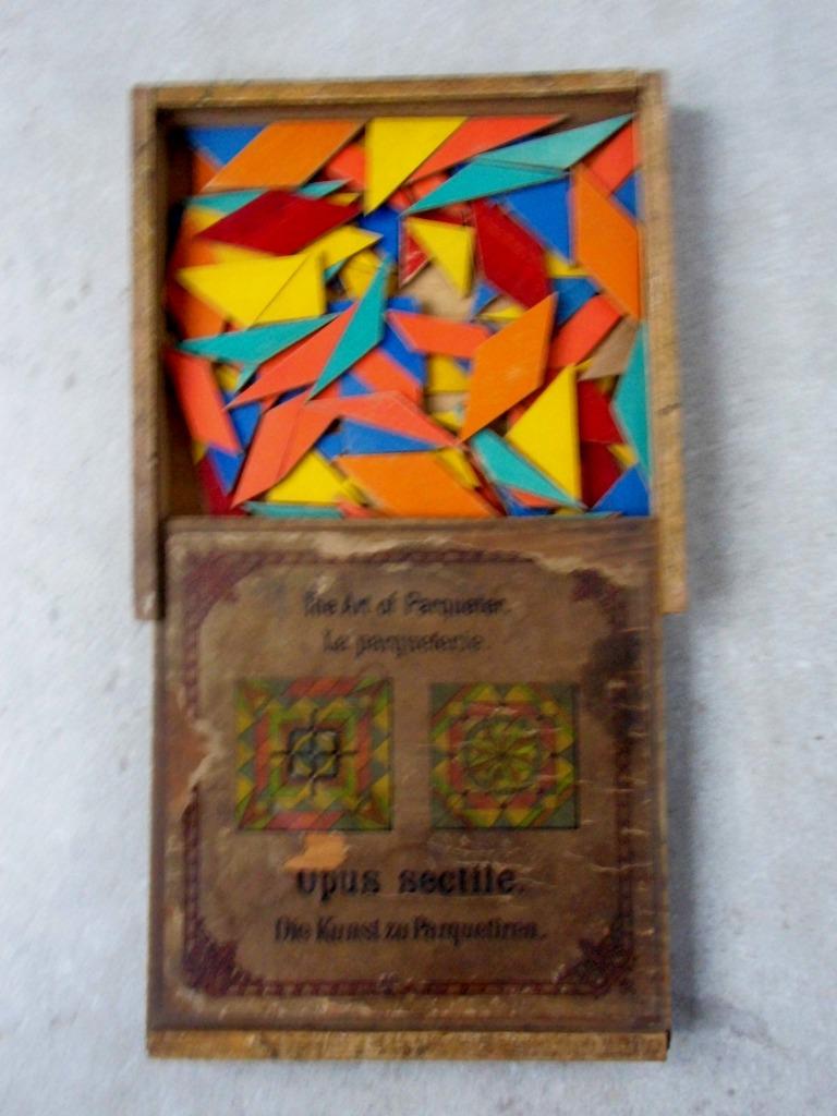 Vintage SPEL “OPUS SECTILE” Parket, Drie of vier spelers, Ophalen of Verzenden, Gebruikt, Reisspel