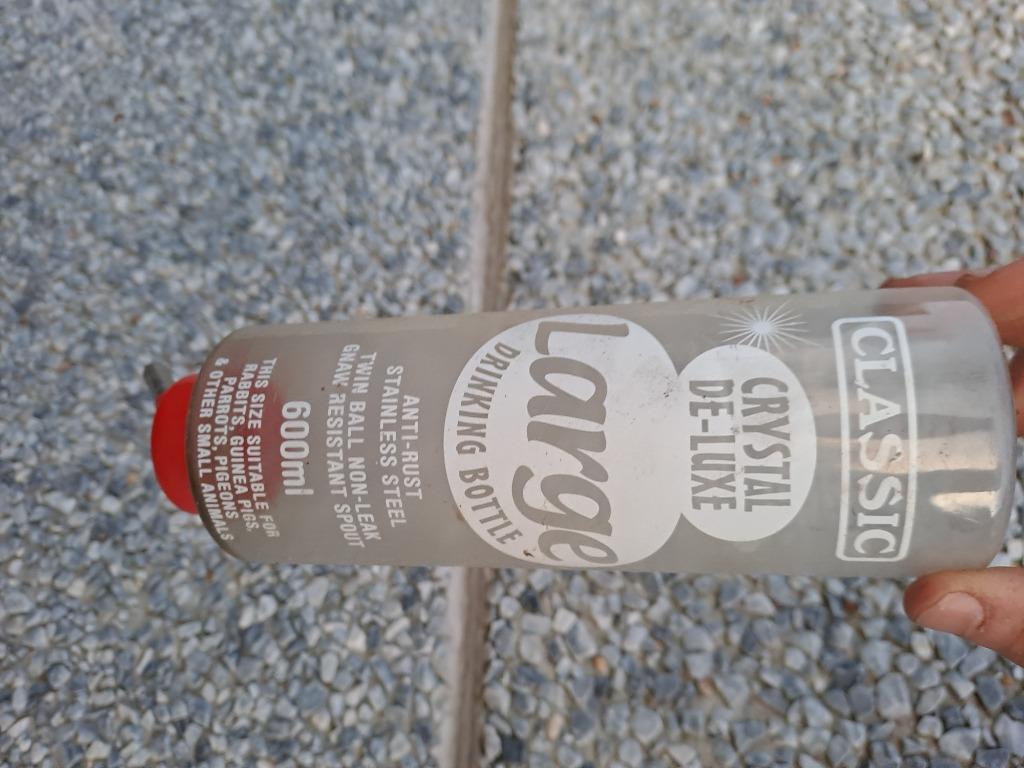 Knaagdier drinkfles crystal de luxe large, Ophalen, Zo goed als nieuw, Verzorging