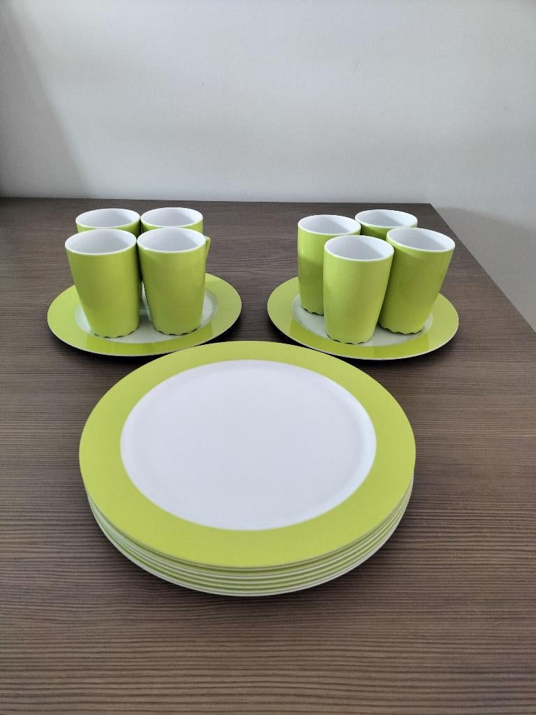 Mepal servies borden en mokken, Ophalen, Zo goed als nieuw