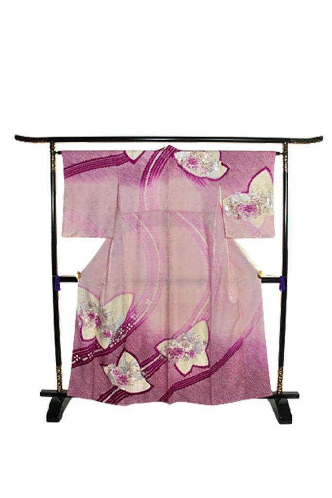 Japanse Houmongi Kimono., Kleding | Dames, Verzenden, Gedragen, Maat 38/40 (M)