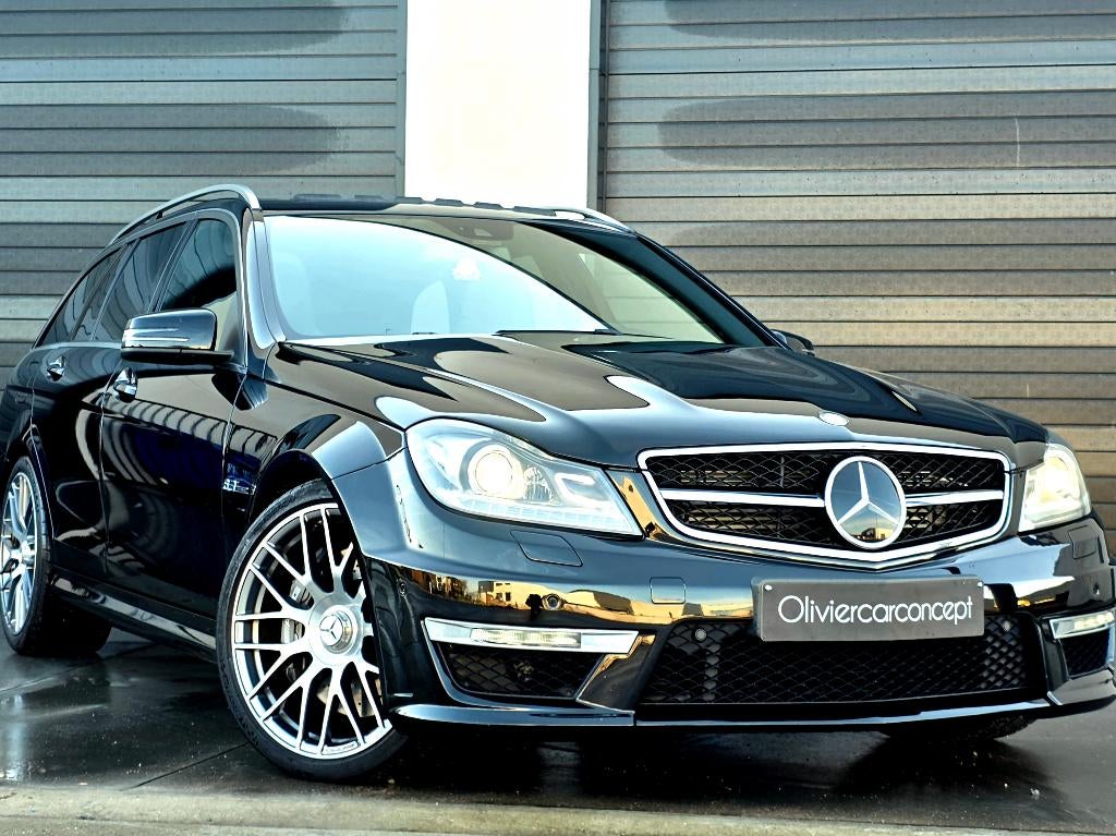 Mercedes-Benz C 63 AMG *V8*FACELIFT*LICHTE VRACHT* TOP STAAT, Autos, Cuir, Euro 5, Achat, 336 kW