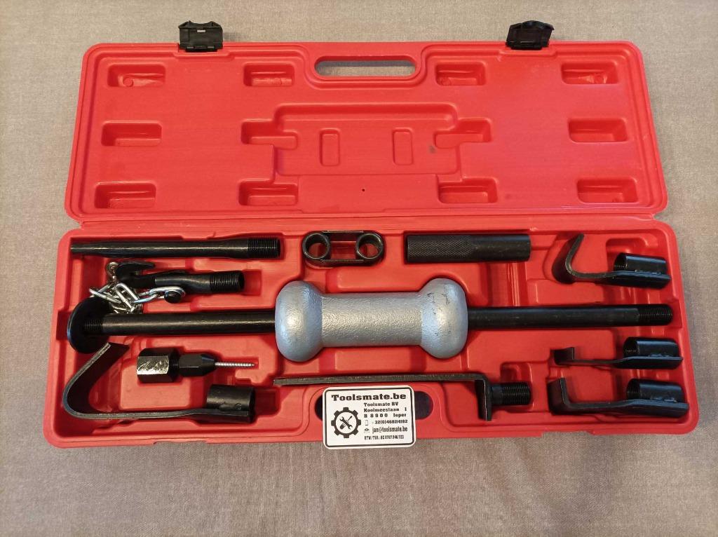 Kit de débosselage 11 pièces avec extracteur à percussion, Autos : Divers, Outils de voiture, Enlèvement ou Envoi, Neuf