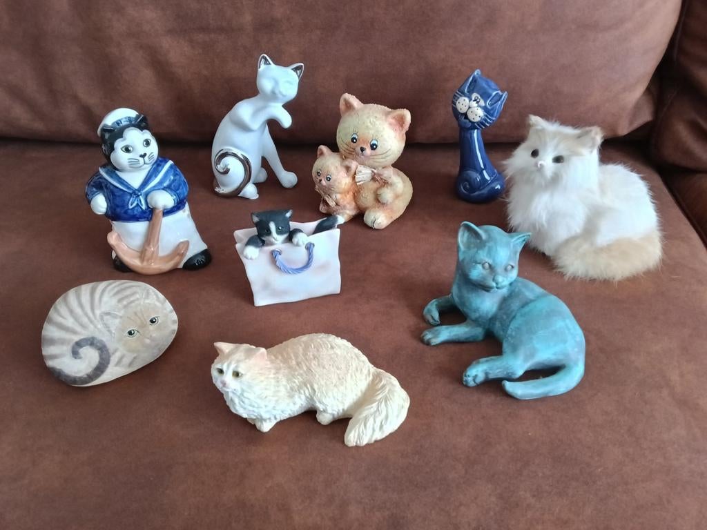 katten beeldjes, Verzamelen, Ophalen of Verzenden, Zo goed als nieuw