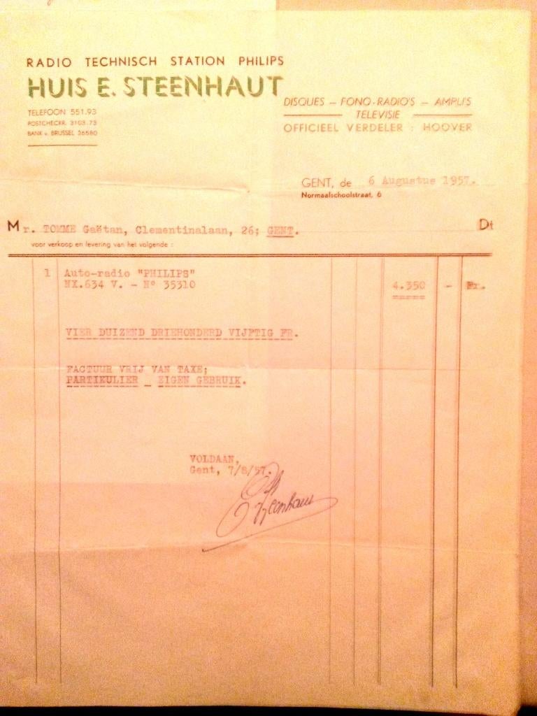 AUTORADIO ANCIEN DE 1957 AVEC LUMIÈRES, Autos : Divers, Autoradios, Utilisé, Enlèvement