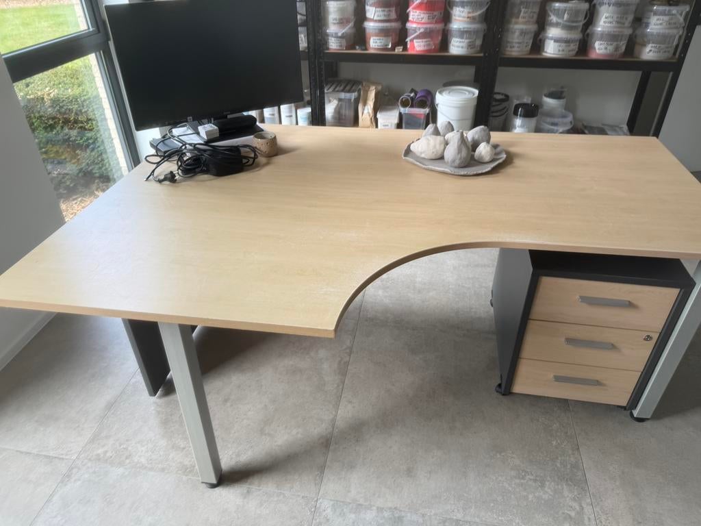 Bureau, Huis en Inrichting, Ophalen, Gebruikt, Hoekbureau, Overige materialen