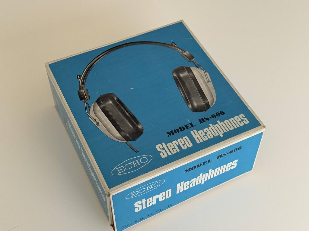 Vintage Echo HS 606 koptelefoon met originele doos, Ophalen of Verzenden