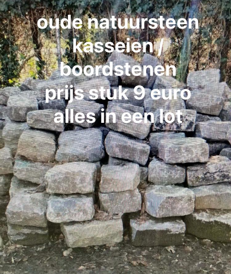 natuursteen  boordstenen/keien, Ophalen of Verzenden, Zo goed als nieuw