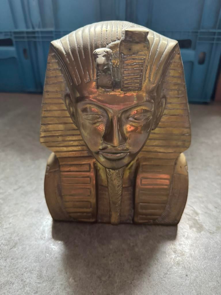 Koperen Faraobeeld, Ophalen of Verzenden, Zo goed als nieuw