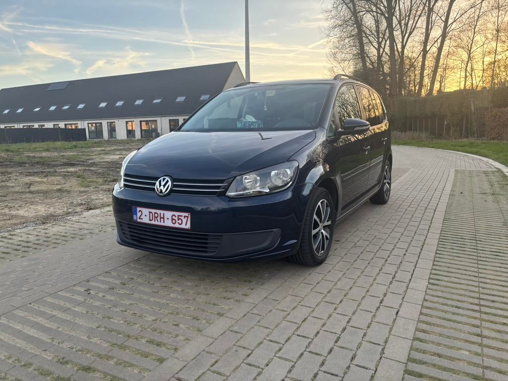 Volkswagen touran 1.6TDI, Auto's, Automaat, Euro 5, Blauw, Elektrisch