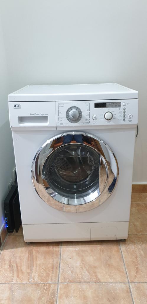 LG Electronics Direct Drive WD-14360FDB, Electroménager, 1200 à 1600 tours, 6 à 8 kg, 85 à 90 cm, Comme neuf