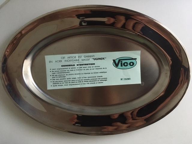 Inox schotel 37cm Vico, Ophalen, Nieuw, Ovaal, Metaal
