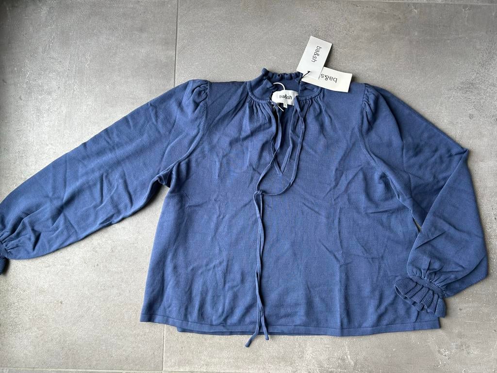 Ba&Sh - Pull Sisol blauw. Maat 1. Nieuw, Ophalen of Verzenden, Nieuw, Maat 36 (S), Blauw