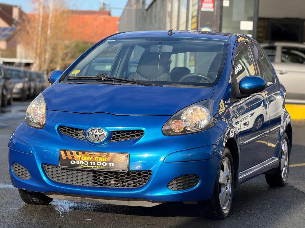 Toyota Aygo Aygo 1.0i VVT-i*CLIMA*JANTES*Garantie, 12 mois*, Auto's, Toyota, Stof, Zwart, Blauw, Elektrische ramen