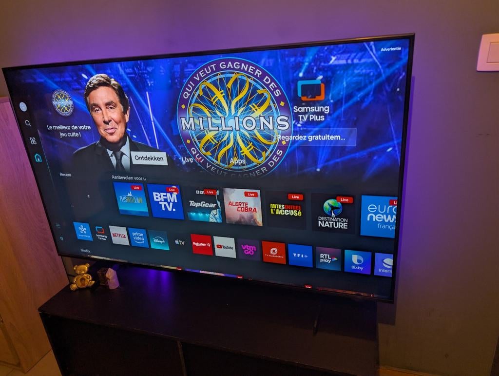 Samsung 55 inch 4k tv, Enlèvement, LED, Samsung, Smart TV