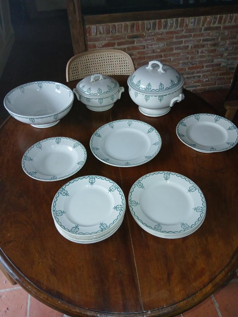 Borden,schaal,kom Moulin Des Loups, Antiquités & Art, Enlèvement