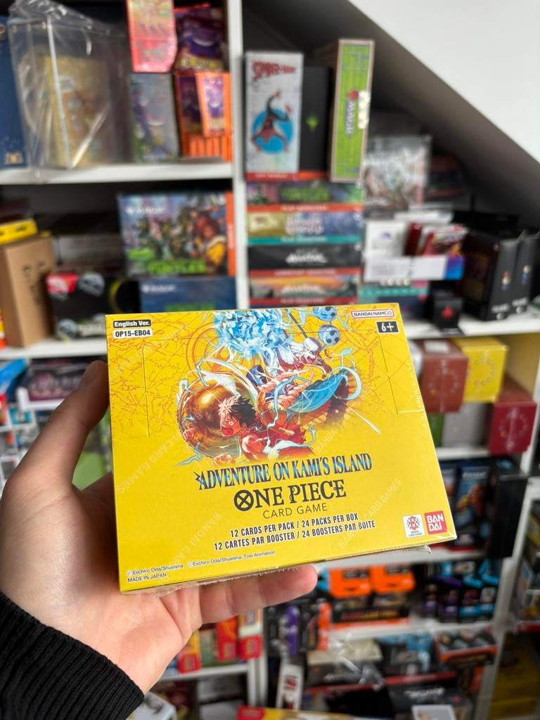 One Piece Card OP-15 Adventure on Kami’s Island Booster Box, Hobby en Vrije tijd, Verzamelkaartspellen | Overige, Zo goed als nieuw