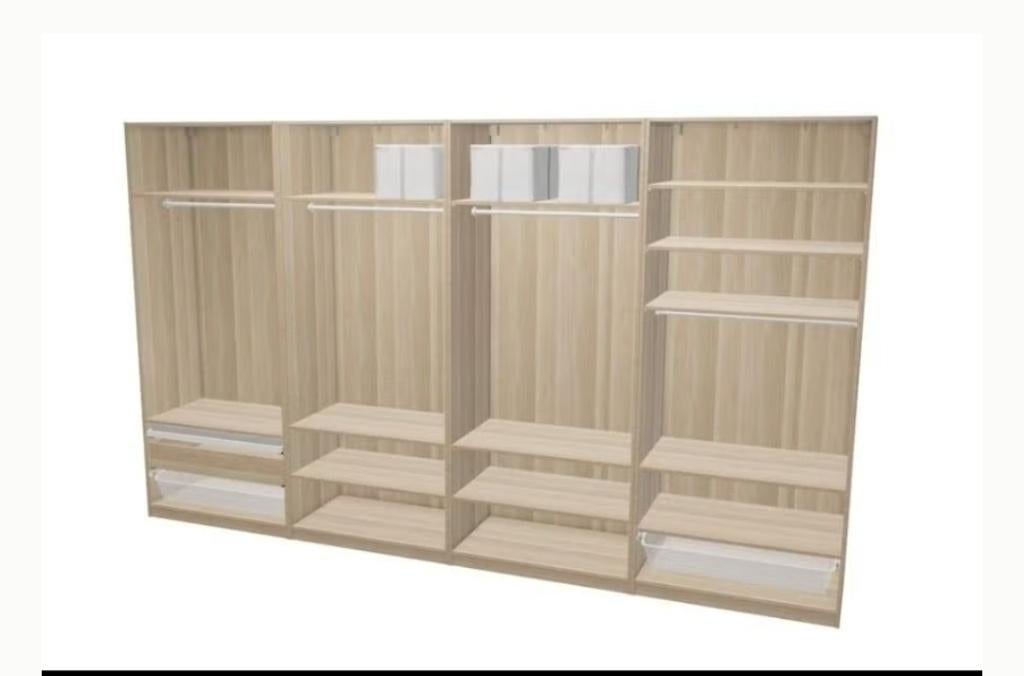 Ikea Pax kleerkast, Ophalen, Eikenhout, Zo goed als nieuw, 200 cm of meer