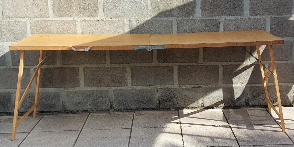 Table à papier peint - 200x60x75 cm - bon état, Bricolage & Construction, Enlèvement, Comme neuf, Autres types