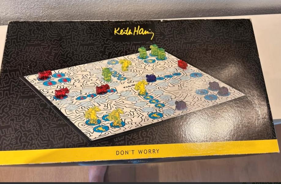 Keith Haring - Don't Worry / Mens Erger Je Niet, Een of twee spelers, Ophalen of Verzenden, Gebruikt