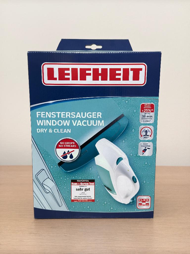 Leifheit Window Vacuum Dry & Clean / NIEUW en ONGEBRUIKT, Huis en Inrichting, Schoonmaakartikelen, Raamwisser of Trekker, Ophalen of Verzenden