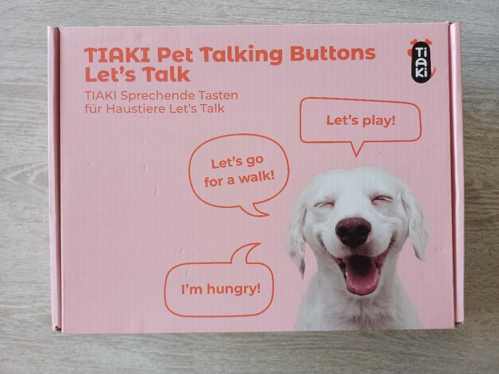 Taiki Pet talking buttons - voor kat of hond, Animaux & Accessoires, Jouets pour chats, Enlèvement ou Envoi, Utilisé, Jouets intelligents