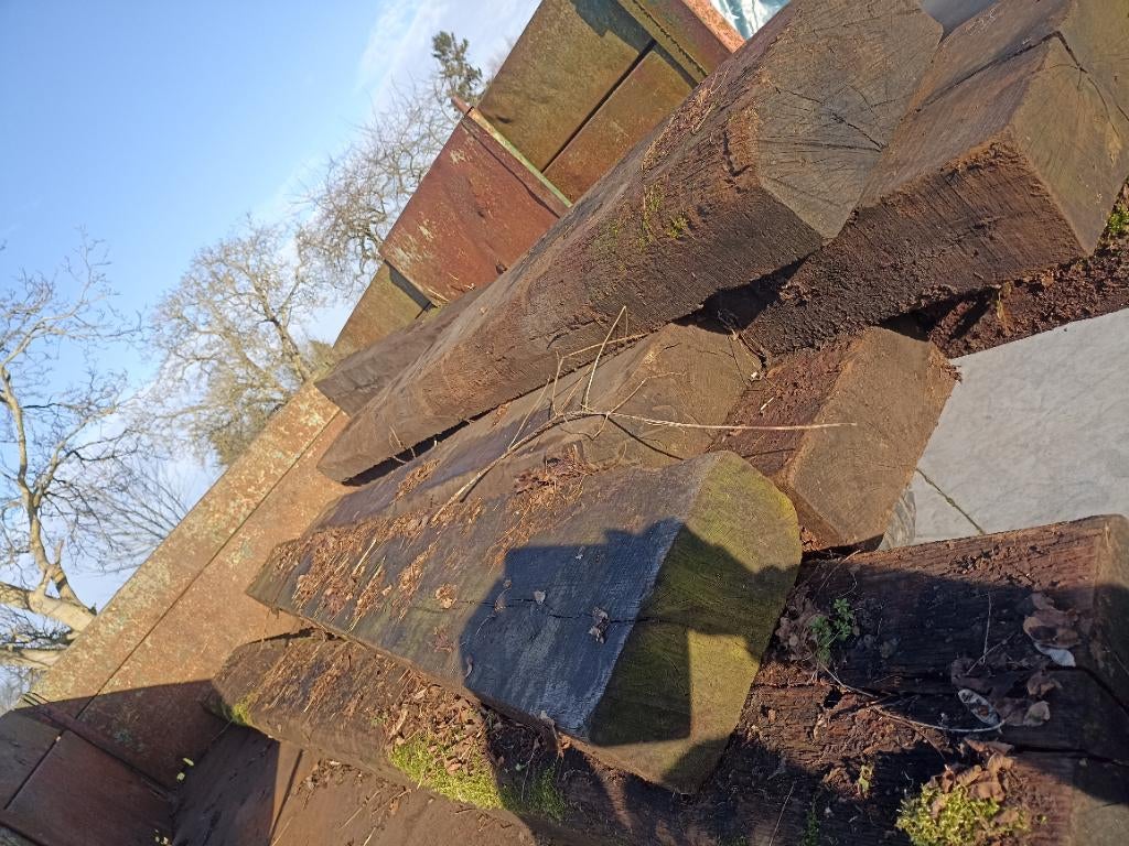 Spoorwegbal, Ophalen, Gebruikt, 250 cm of meer, Balken