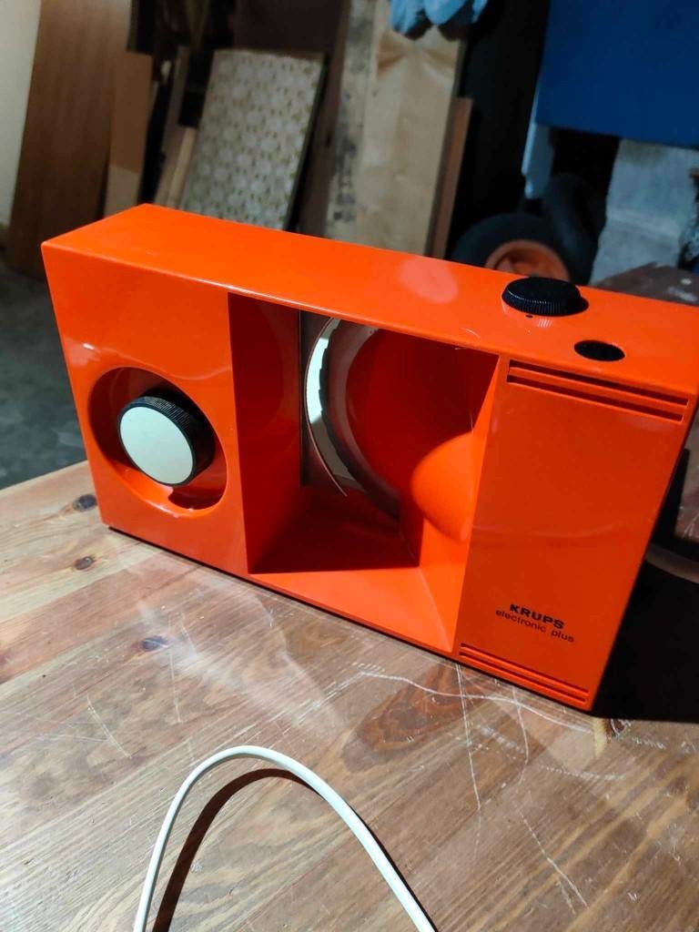 KRUPS TYP372 - Trancheuse vintage - Orange, Electroménager, Machines à pain, Enlèvement ou Envoi, Utilisé