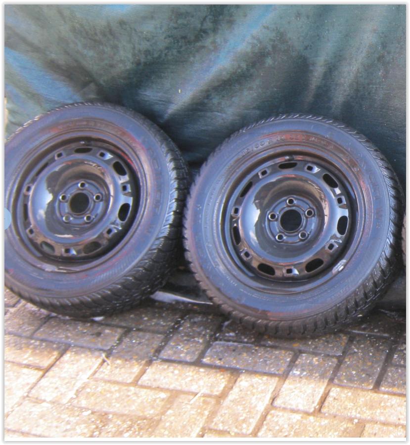 2 jantes avec bons pneus 14r pour Seat Ibiza 2004  5-6mm, Enlèvement, Utilisé, Seat