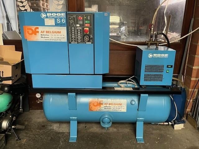schroefcompressor Boge, Ophalen, Gebruikt