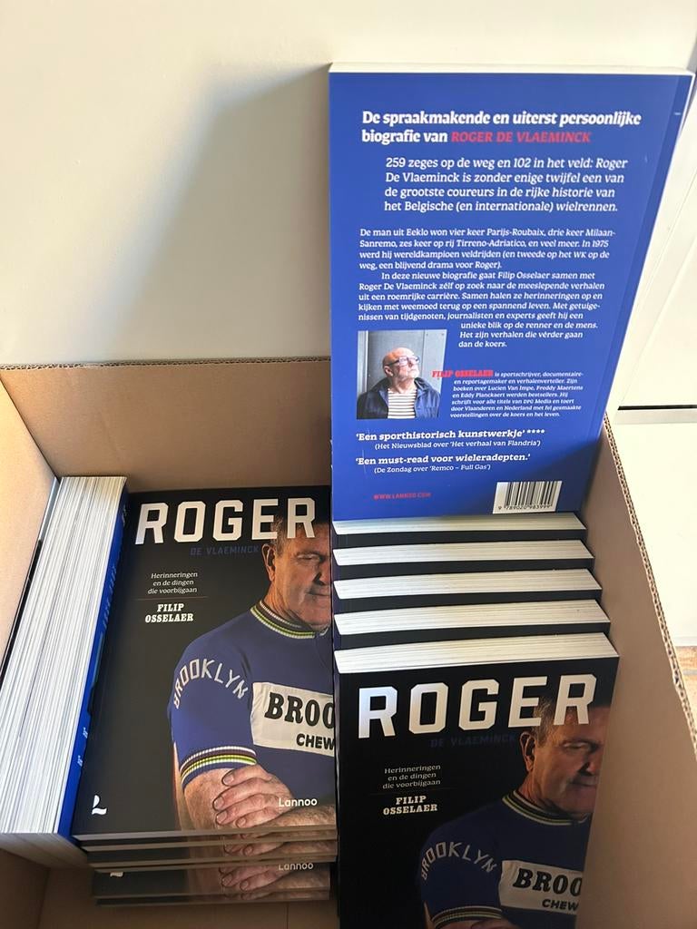 Gehandtekende boeken Roger De Vlaeminck, Ophalen of Verzenden, Nieuw, Overige onderwerpen