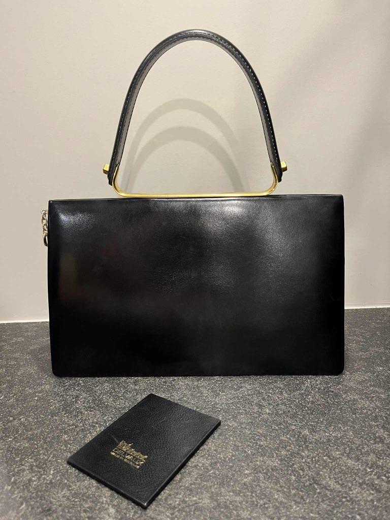 Delvaux vintage, Enlèvement ou Envoi, Utilisé, Noir, Sac à main