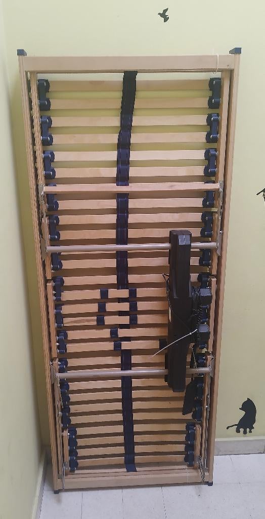 Sommiers à lattes réglables électriques x2 pièces, 80x200, Enlèvement ou Envoi, 80 cm, Sommier, 200 cm