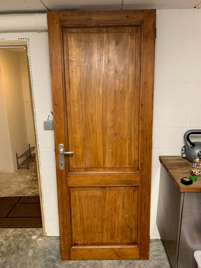 Antieke deur, Ophalen, Gebruikt, 80 tot 100 cm, 215 cm of meer