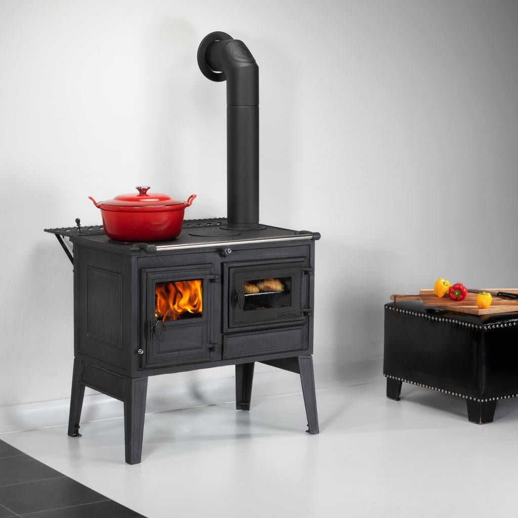 Poêle à bois en fonte Atlas, Maison & Meubles, Cuisine | Éléments de cuisine, Neuf, Moins de 100 cm, 50 à 100 cm, 25 à 50 cm, Noir