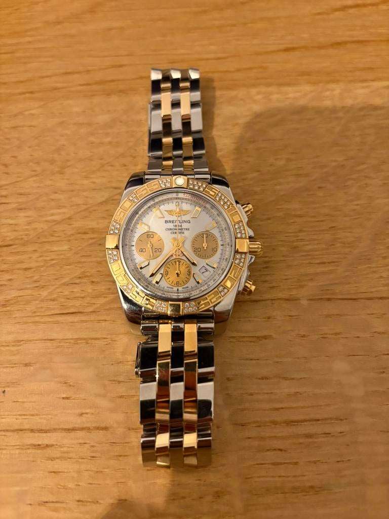 Breitling horloge heren, Ophalen, Zo goed als nieuw, Goud, Breitling