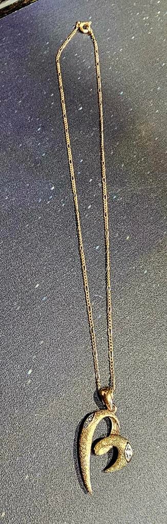 CHAÎNE OR PLAQUÉ  + PENDENTIF OR PLAQUÉ, Bijoux, Sacs & Beauté, Neuf, Enlèvement ou Envoi, Or, Or