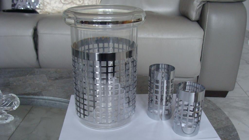 Seau à champagne avec 2 accessoires décoration table, neuf, Collections, Enlèvement ou Envoi, Neuf, Autres types