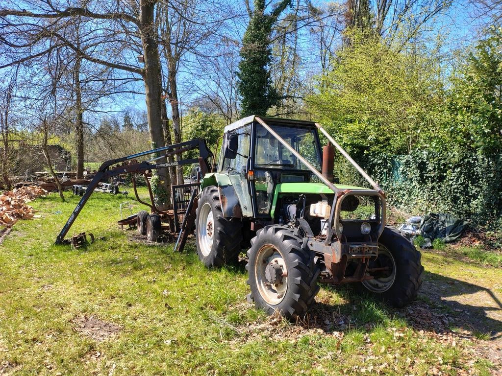Deutz dx90 4x4 met FTG kallefal uitrijwagen, Zakelijke goederen, Landbouw | Tractoren, Ophalen