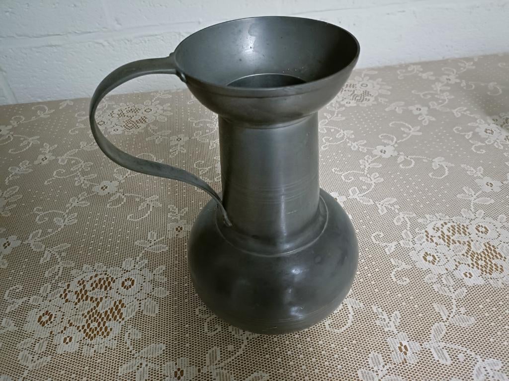 Tinnen Sierpot (95% Tin) met Handvat en Stempel, Antiek en Kunst, Ophalen