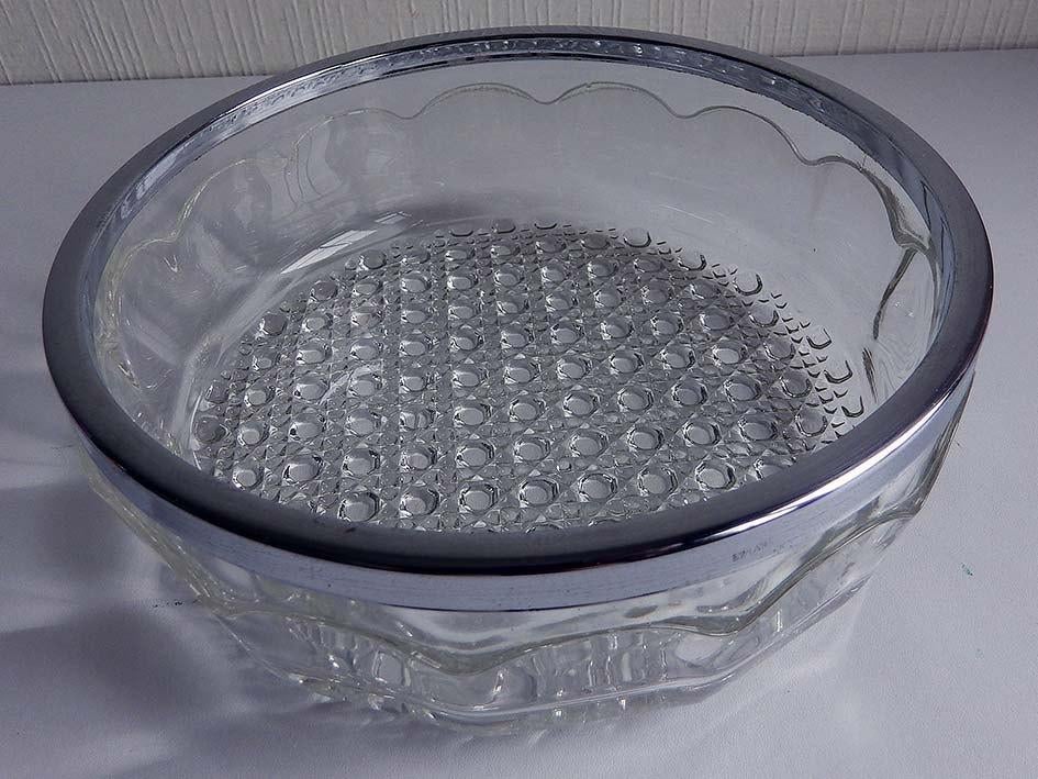 Zware Vintage Kristallen Kom/Schaal., Ophalen, Zo goed als nieuw