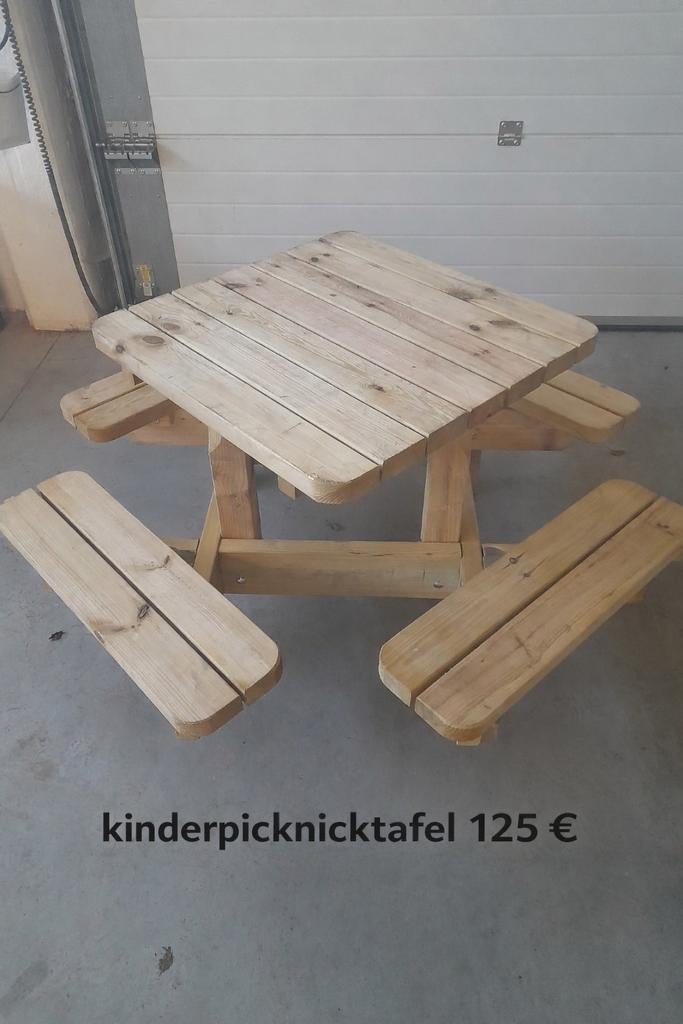 Kinderpicknicktafel, Ophalen, Kinderpicknicktafel
