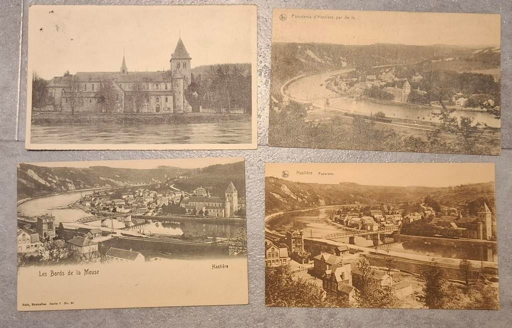 Hastière, le lot de 4 cartes postales, Collections, Enlèvement ou Envoi, Namur