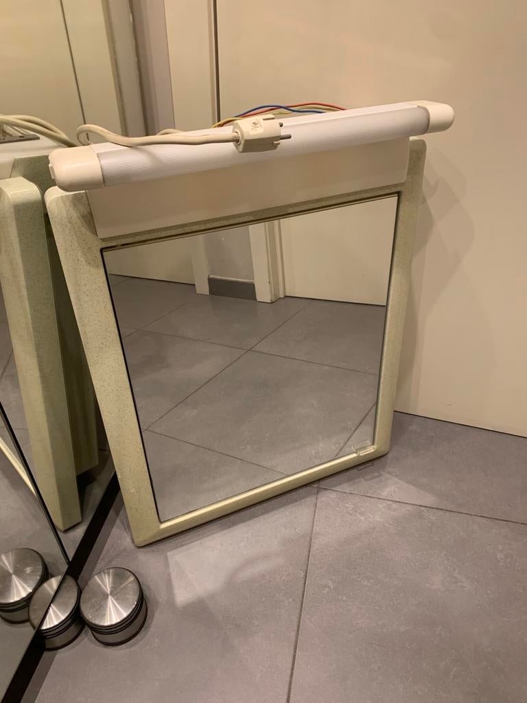 Badkamerspiegel met verlichting — ALLIBERT, Ophalen, Zo goed als nieuw, Minder dan 100 cm, Rechthoekig