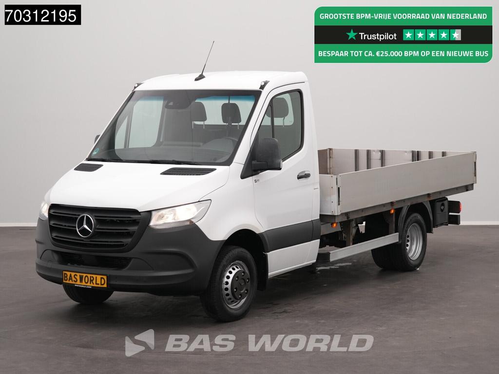 Mercedes Sprinter 516 CDI Automaat Dubbellucht 160PK Open La, Automaat, Stof, Gebruikt, Euro 6