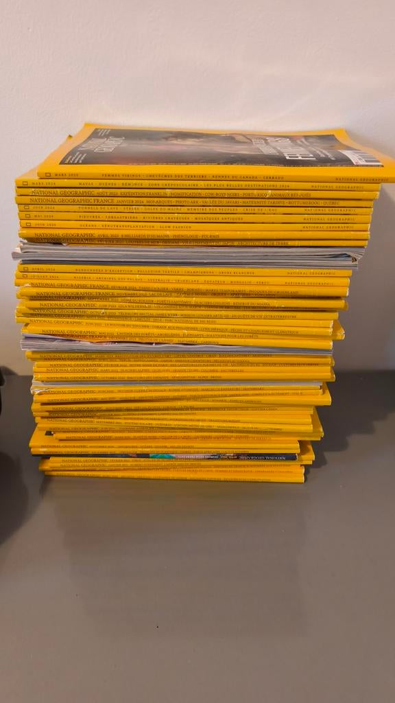 +-50 magazines National Geographic, Boeken, Ophalen