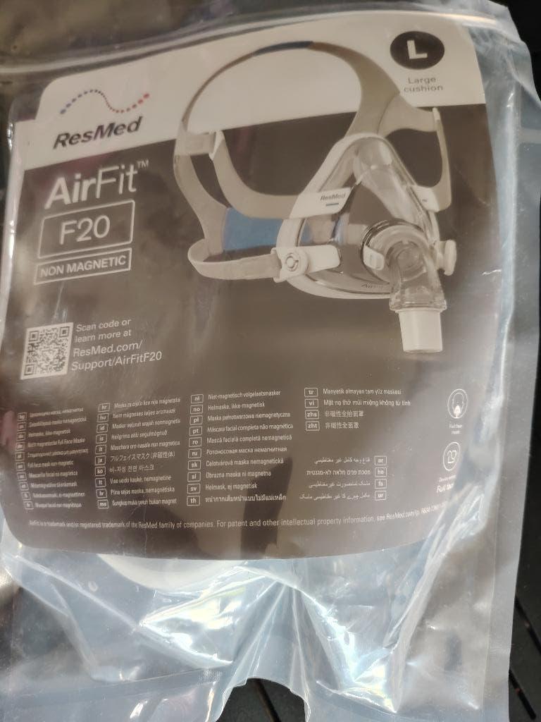 Masque CPAP ResMed Airfit N20 de taille L neuf, Divers, Matériel Infirmier, Neuf, Enlèvement ou Envoi
